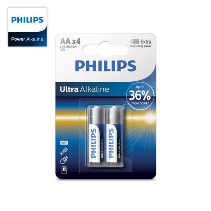 Ultra alkalische langlebige Extrabatterien für alles mittlere zur hohen Größenbatterie Abflussgeräte PHILIPS Ultra Alkalines AA